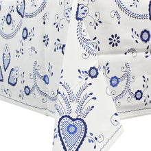 Load image into Gallery viewer, 100% Cotton Blue Viana Style Tablecloth Made in Portugal