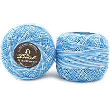 Load image into Gallery viewer, Limol Size 12 Multicolor Tinted 50 Grs 100% Mercerized Crochet Thread Cotton Ball Set