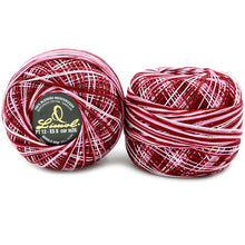 Load image into Gallery viewer, Limol Size 12 Multicolor Tinted 50 Grs 100% Mercerized Crochet Thread Cotton Ball Set