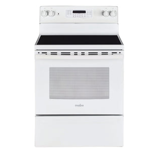 Mabe EML735 White Freestanding Electric Ceramic Range 220-240 Volts Export Only