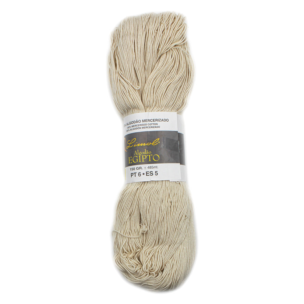 Limol Size 6 Neutral 150 Grs 100% Mercerized Egyptian Black Band Crochet Thread Set of 2