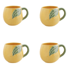 Load image into Gallery viewer, Bordallo Pinheiro Orange Mug - Set of 4