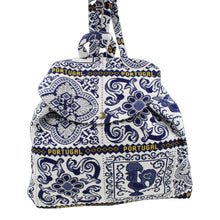 Load image into Gallery viewer, Adult Portuguese Blue Tiles Azulejos Made in Portugal Backpack