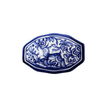 Load image into Gallery viewer, Coimbra Ceramics Hand-painted Decorative Box with Lid XVII Cent Recreation #130-5