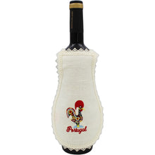 Load image into Gallery viewer, Handmade Embroidered Linen Traditional Portuguese Bottle Apron Cover
