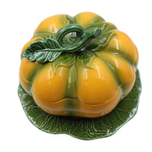 Load image into Gallery viewer, Faiobidos Hand-Painted Ceramic Pumpkin Large Tureen with Ladle
