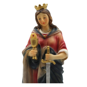 8.5" Saint Barbara Religious Statue Made in Portugal