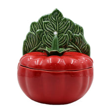 Load image into Gallery viewer, Faiobidos Hand-Painted Ceramic Tomato Salt Holder
