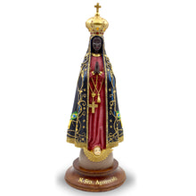Load image into Gallery viewer, Hand-painted Our Lady Aparecida Religious Statue Made in Portugal