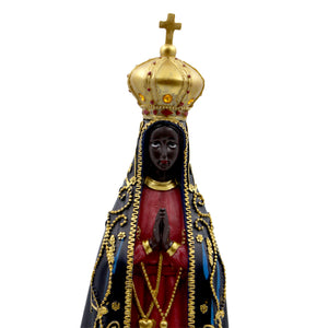 Hand-painted Our Lady Aparecida Religious Statue Made in Portugal