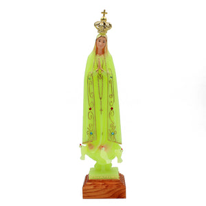 12" Glow in The Dark Our Lady Of Fatima Statue #PRU-28