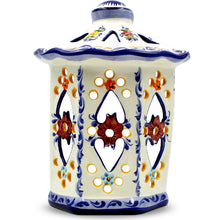 Load image into Gallery viewer, Hand-Painted Portuguese Ceramic Decorative Wall Lantern