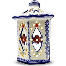 Load image into Gallery viewer, Hand-Painted Portuguese Ceramic Decorative Wall Lantern