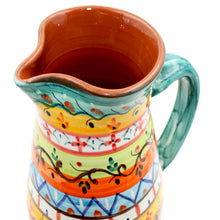 Load image into Gallery viewer, Hand-Painted Portuguese Pottery Clay Terracotta Pitcher
