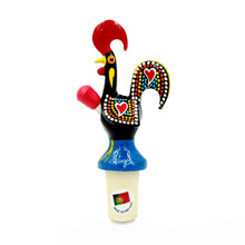 Load image into Gallery viewer, Hand-painted Traditional Portuguese Aluminum Rooster Bottle Spout
