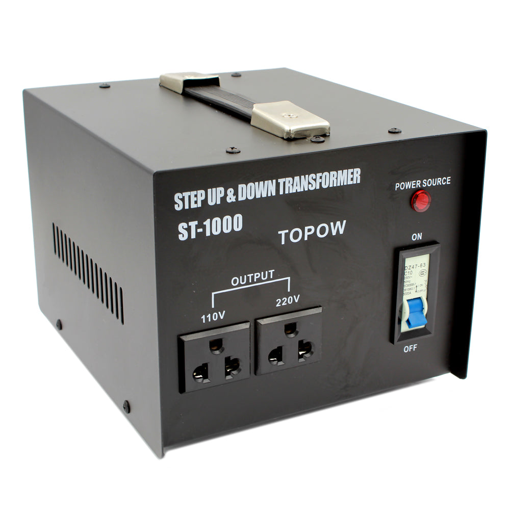 Topow 1000 Watt Step Up and Down Voltage Converter Transformer 110V and 220V