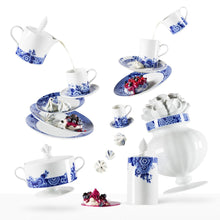 Load image into Gallery viewer, Vista Alegre Blue Ming Large Oval Platter