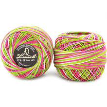 Load image into Gallery viewer, Limol Size 6 Multicolor Tinted 50 Grs 100% Mercerized Crochet Thread Cotton Balls