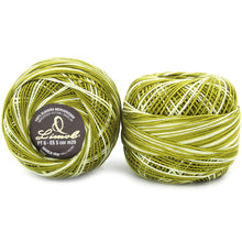 Load image into Gallery viewer, Limol Size 6 Multicolor Tinted 50 Grs 100% Mercerized Crochet Thread Cotton Balls