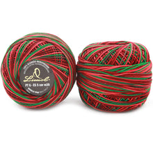 Load image into Gallery viewer, Limol Size 6 Multicolor Tinted 50 Grs 100% Mercerized Crochet Thread Cotton Balls