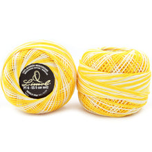 Load image into Gallery viewer, Limol Size 6 Multicolor Tinted 50 Grs 100% Mercerized Crochet Thread Cotton Ball Set