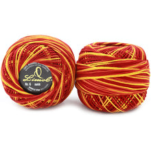 Load image into Gallery viewer, Limol Size 6 Multicolor Tinted 50 Grs 100% Mercerized Crochet Thread Cotton Ball Set