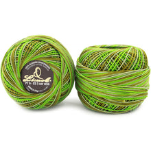 Load image into Gallery viewer, Limol Size 6 Multicolor Tinted 50 Grs 100% Mercerized Crochet Thread Cotton Ball Set