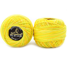 Load image into Gallery viewer, Limol Size 6 Multicolor Tinted 50 Grs 100% Mercerized Crochet Thread Cotton Ball Set