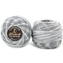 Load image into Gallery viewer, Limol Size 6 Multicolor Tinted 50 Grs 100% Mercerized Crochet Thread Cotton Ball Set