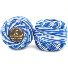 Load image into Gallery viewer, Limol Size 6 Multicolor Tinted 50 Grs 100% Mercerized Crochet Thread Cotton Balls