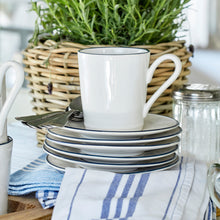 Load image into Gallery viewer, Costa Nova Beja 12 oz. White Blue Mug Set