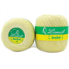 Load image into Gallery viewer, Limol Size 6 Colored 100 Grs 100% Mercerized Crochet Tricot Baby Thread Cotton Ball Set