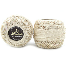 Load image into Gallery viewer, Limol Size 6 Neutral 50 Grs 100% Mercerized Crochet Thread Cotton Ball Set