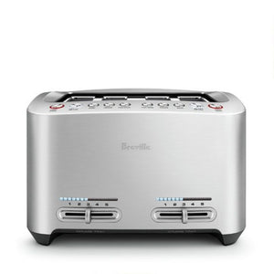 Breville BTA840XL Die-Cast 4-Slice Smart Toaster, Stainless Steel