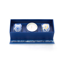 Load image into Gallery viewer, Castelbel Portus Cale Gold &amp; Blue Fragrance Candle Set
