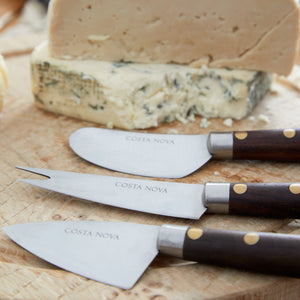Costa Nova Flatware Cheese Knives, Set of 3