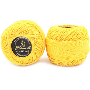 Limol Size 6 Colored 50 Grs 100% Mercerized Crochet Thread Cotton Ball Set