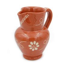Load image into Gallery viewer, Hand-painted Traditional Portuguese Pottery Glazed Terracotta Wine Sangria Pitcher (Food Safe)