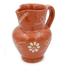Load image into Gallery viewer, Hand-painted Traditional Portuguese Pottery Glazed Terracotta Wine Sangria Pitcher (Food Safe)