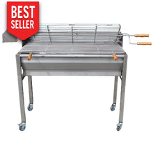 Load image into Gallery viewer, Charcoal Grill Aisi 304 Stainless Steel Handmade In Portugal 120/240 Volts Motor