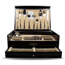 Load image into Gallery viewer, Cristema Victoria 130-Piece Silverware Flatware Cutlery Set, Stainless Steel 12 Person