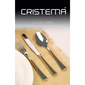 Cristema Victoria 130-Piece Silverware Flatware Cutlery Set, Stainless Steel 12 Person