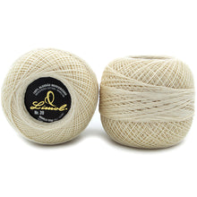 Load image into Gallery viewer, Limol Size 20 Neutral 50 Grs 100% Mercerized Crochet Thread Cotton Ball Set