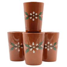 Load image into Gallery viewer, João Vale Hand-Painted Traditional Terracotta Cup, Set of 4
