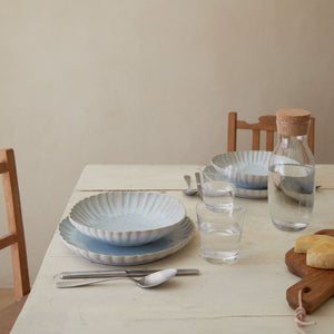 Casafina Mallorca 11" Sea Blue Dinner Plate Set