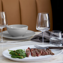Load image into Gallery viewer, Costa Nova Friso 13" White Steak Plate Set