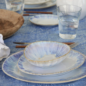 Costa Nova Brisa 11" Ria Blue Oval Dinner Plate/Platter Set