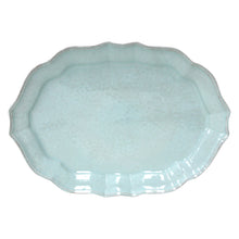 Load image into Gallery viewer, Casafina Impressions 18&quot; Robins Egg Blue Oval Platter
