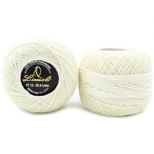 Load image into Gallery viewer, Limol Size 12 Neutral 50 Grs 100% Mercerized Crochet Thread Cotton Ball Set