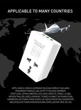 Load image into Gallery viewer, LDNIO 3 USB Ports + Power Socket Wall Charger with EU/UK Plug, Dual Voltage